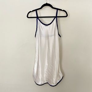 Vintage White Satin Slip